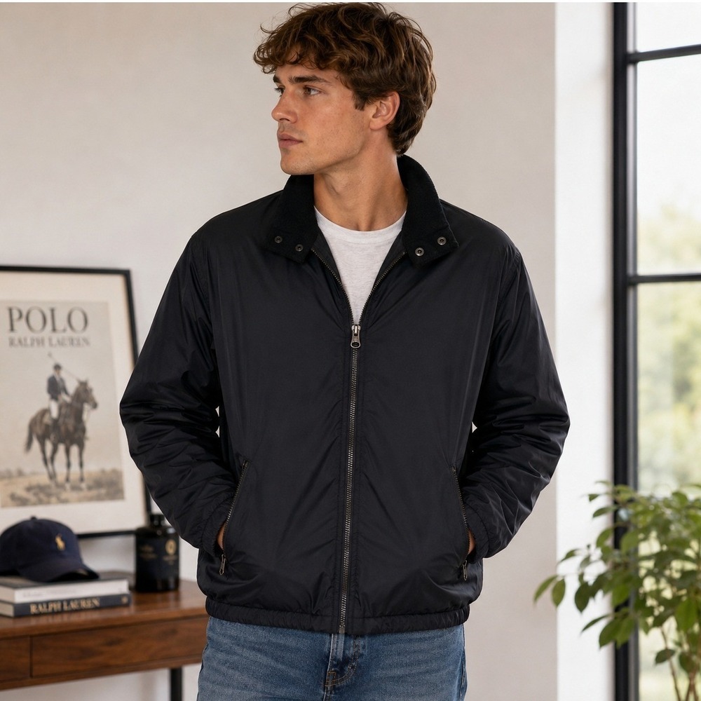 Polo by Ralph Lauren Black Bomber Jacket
